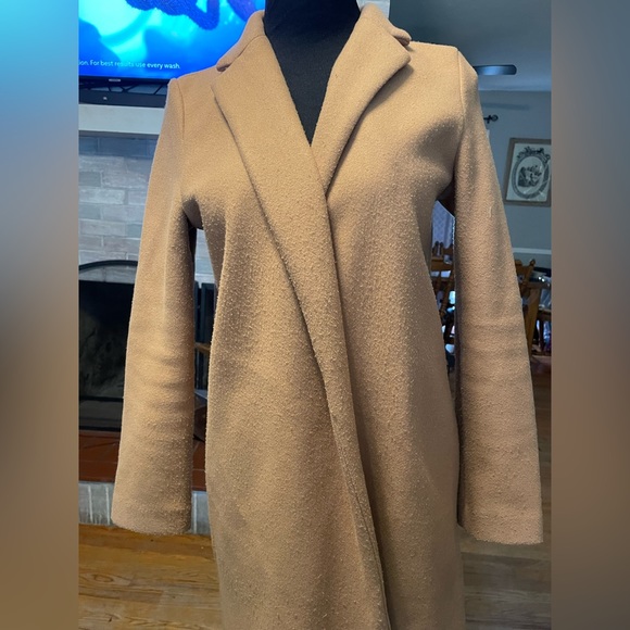 Womens Zara open front coat size S‎ brown - Picture 1 of 8
